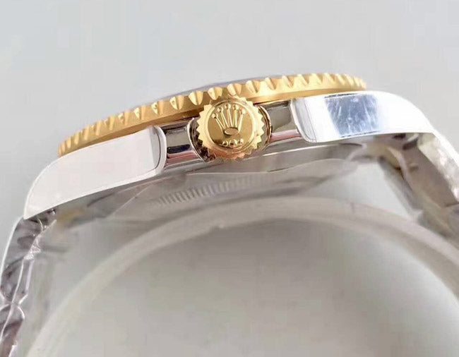 Rolex Submariner δίχρωμο μαύρο