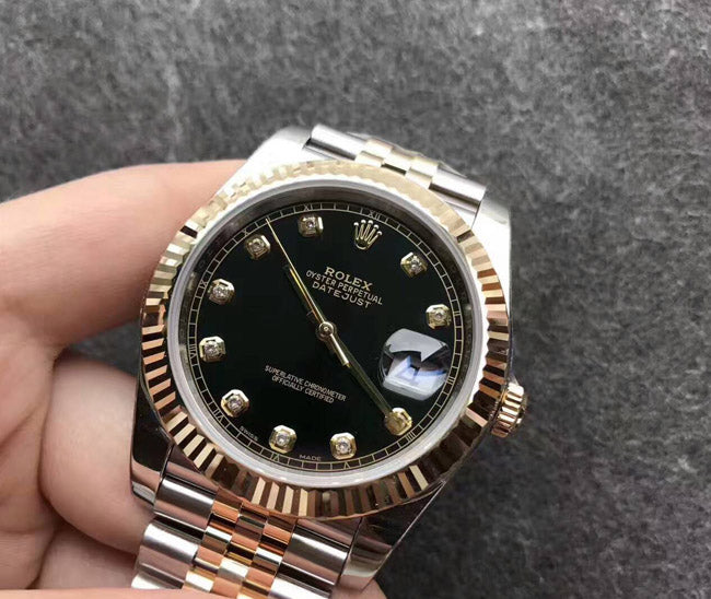 Rolex Datejust Jubilee με μαύρο καντράν, 36mm