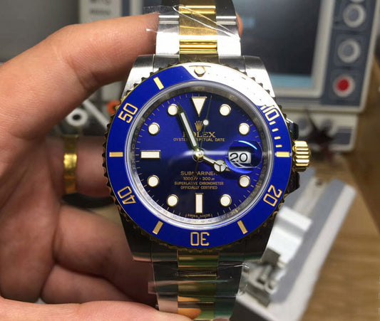 Rolex Submariner μπλε διχρωμία