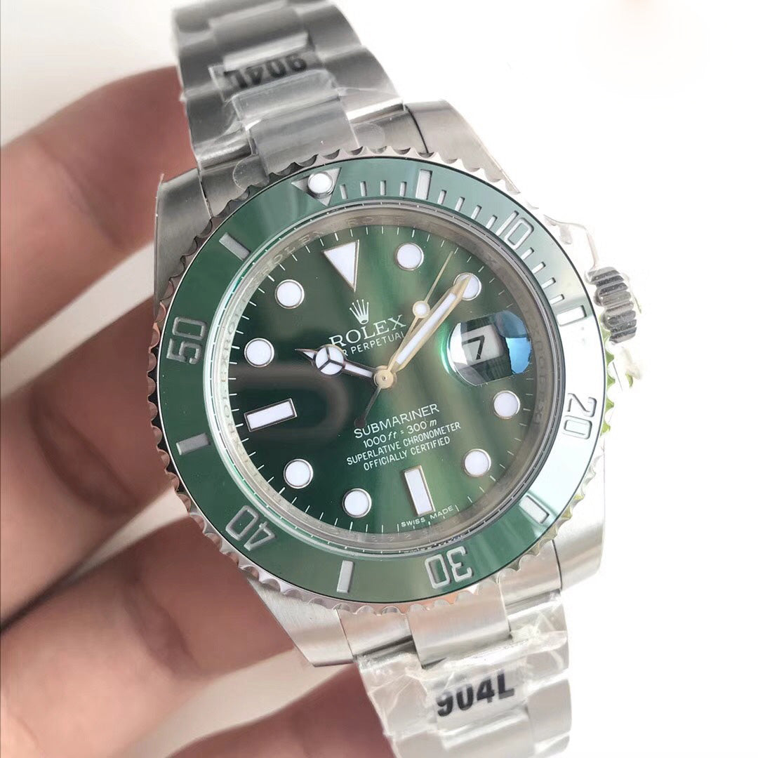 Ρολόι Rolex Submariner Green Hulk ρεπλίκα